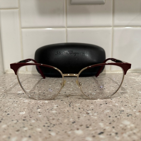 Salvatore Ferragamo Red Women's Glasses - Picture 2 of 6
